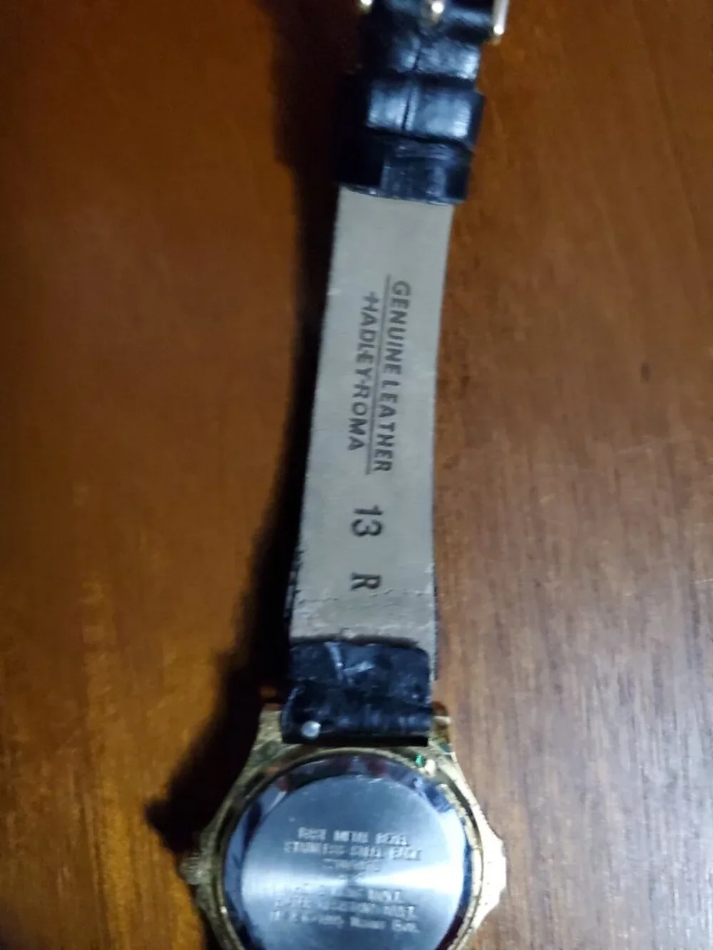VTG Warner Bros. Armitron 1995 Tweety Bird Watch Green Dial Black Leather Band